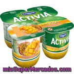 Danone Activia Fruitfusion Yogur Con Mango Y Maracuyá Pack 4 Unidades 125 G