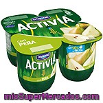 Danone Activia Yogur Con Pera Pack 4 Unidades 125 G