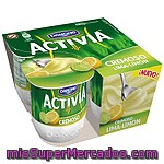 Danone Activia Yogur Cremoso Sabor Lima-limón Pack 4 Unidades 120 G