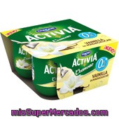 Danone Activia Yogur Cremosos De Vainilla De Madagascar Pack 4 Unidades 120 G