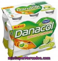 Danone Danacol Yogur Líquido Lima-limón 0% Pack 6 Unidades 100 Ml