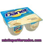 Danone Danet Natillas De Chocolate Blanco Pack 4 Unidades 115 G