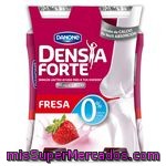 Danone Densia Forte Yogur Líquido Con Calcio Y Vitamina D Con Sabor A Fresa 0% Materia Grasa Pack 4 Unidades 100 G