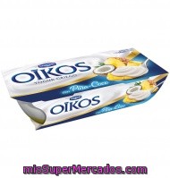 Danone Oikos Yogur Griego Con Piña Y Coco Pack 2 Unidades 115 G