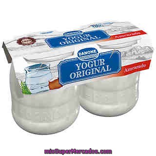 Danone Original Yogur Natural Con Fresas Pack 2 Unidades 270 Gr