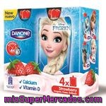 Danone Petit Líquido Sabor Fresa Edición Frozen Pack 4 Unidades 70 G