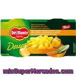 Del Monte Bocaditos De Piña Con Almíbar Aromatizado Al Mango Pack 2 Envase 140 G Neto Escurrido