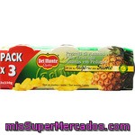 Del Monte Piña Troceada Pack 3 Envase 140 G Neto Escurrido