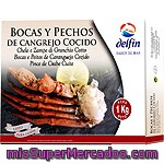 Delfin Cangrejo Bocas Y Pechos Cocidos Estuche 800 G Neto Escurrido