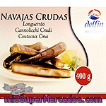 Delfin Navajas Crudas Envase 400 G Neto Escurrido