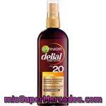 Delial Aceite Protector Dorado Sublime Fp-20 Con Karite Nutritivo Resistente Al Agua Spray 150 Ml Con Karité Nutritivo