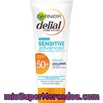 Delial Sensitive Advanced Leche Bronceadora Para Rostro Y Cuerpo Fp-50+ Resistente Al Agua Tubo 200 Ml Para Piel Clara Sensible E Intolerante Al Sol