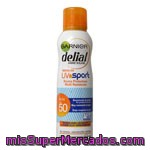 Delial Uv Sport Bruma Protectora Solar Multi Resistente Fp-50 Spray 200 Ml Resistente Al Sudor Al Agua Y Deja Respirar La Piel