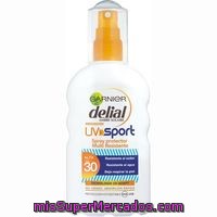 Delial Uv Sport Spray Protector Solar Multi Resistente Fp-30 Spray 200 Ml Resistente Al Sudor Al Agua Y Deja Respirar La Piel