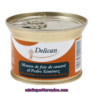 Delicass Paté De Pato Al Pedro Xímenez Lata 130 Gr