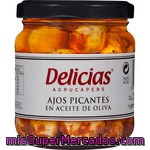 Delicias Ajos Picantes En Aceite De Oliva Frasco 125 G