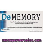 Dememory Con Fósforo, Fosfatidilcolina, Fosfatidinlserina, Taurina, Vitaminas Y Minerales Caja 60 Cápsulas Para Reforzar La Memoria