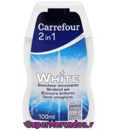 Dentífrico 2 En 1 Blanqueante Carrefour 100 Ml.