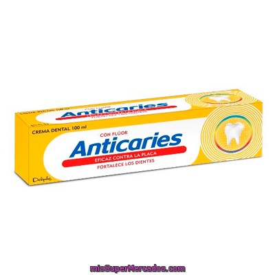 Dentifrico Pasta Anticaries (con Fluor), Deliplus, Tubo 100 Cc