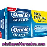 Dentífrico Pro-expert Multiprotección Oral-b, Pack 2x75 Ml