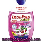 Dentífrico Y Elixir 2 En 1 Sabor A Fresa Con Flúor Licor Del Polo 75 Ml.