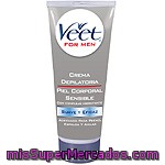 Depilatorio Hombre Crema Para Hombre Piel Sensible Veet 200 Ml.