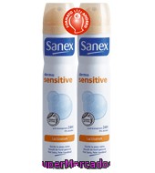 Desodorante Dermo Sensitive Spray Sanex Pack De 2x200 Ml.