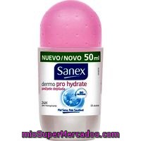 Desodorante Hydrate 24 H Sanex, Roll On 50 Ml
