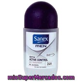 Desodorante Men Dermo Active Control Roll-on Sanex Pack 2x45 Ml.