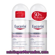 Desodorante Roll On Ph5 Para Pieles Sensibles Eucerin Pack 2x50 Ml.