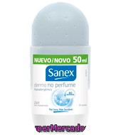Desodorante Roll-on Sin Perfume Hipoalergénico Anti-transpirante Sanex 50 Ml.
