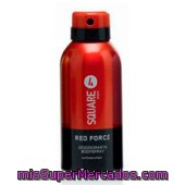 Desodorante Spray Hombre Perfume 4square Red Force  (rojo), 4 Square, Bote 150 Cc