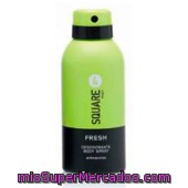 Desodorante Spray Hombre Perfume Fresh ( Verde ), 4 Square, Bote 150 Cc