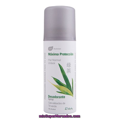 Desodorante Spray Viaje Maxima  Proteccion Te Verde, Deliplus, Bote 75 Cc