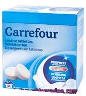 Detergente En Tabletas Carrefour 40 Lavados.