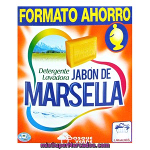 Detergente Lavadora Polvo Marsella, Bosque Verde, Paquete 2800 G - 35 Lavados