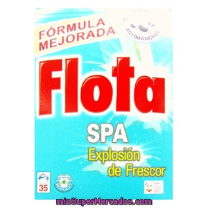 Detergente Lavadora Polvo Spa, Flota, Paquete 2800 G - 35 Lavados