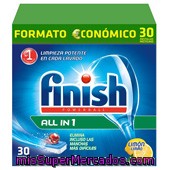 Detergente Lavavajillas Pastillas Classic, Finish, Caja 30 U