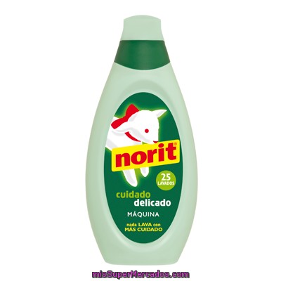 Detergente Líquido Cuidado Delicado Máquina Norit 750 Ml.
