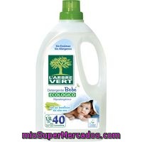 Detergente Líquido Eco. Bebé L`arbre V., Garrafa 40 Dosis
