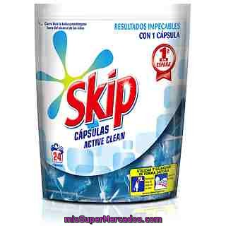 Detergente Máquina Bolsa Skip 24 Cápsulas