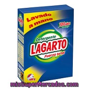 Detergente Polvo Lavado A Mano Lagarto 400 G.