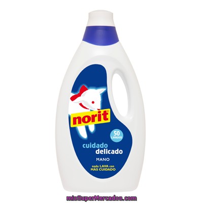 Detergente Ropa Delicada A Mano Norit 1250 Mililitros