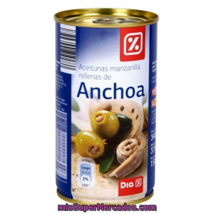 Dia Aceituna Rellena Anchoa Lata 150 Gr