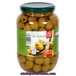 Dia Aceitunas Manzanilla Verde Sin Hueso Frasco 400 Gr