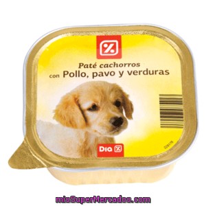 Dia Alimento Para Perros Cachorros Pollo Pavo Verduras Tarrina 300 Gr