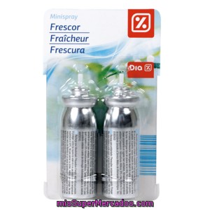 Dia Ambientador Mini Spray Aroma Frescor Recambio 2 Ud