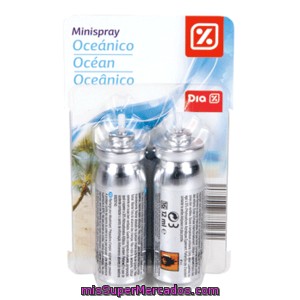 Dia Ambientador Purificador Minispray Aroma Oceanico Recambio 2 Uds