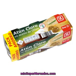 Dia Atun Claro En Aceite De Oliva Pack De 6 Latas X 52 Grs