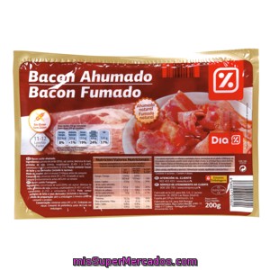 Dia Bacon Lonchas Sobre 200 Gr